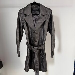 silver leather jacket